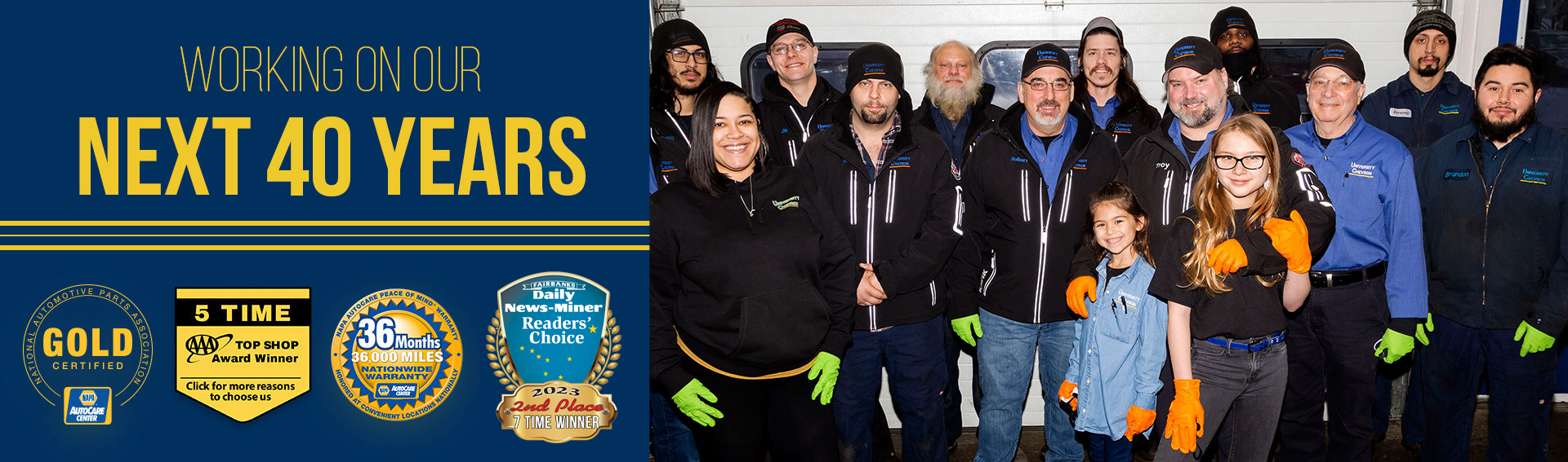 Working on our next 40 Years | University Chevron